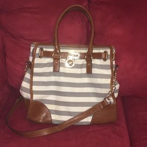 Striped tote